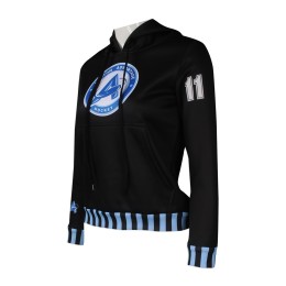 Z373 度身訂製女裝衛衣款式 設計帶帽款衛衣熱昇華 撞色袖 腰款設計 波士頓大學 曲棍球隊衫 美國 OIG company 衛衣專營店 Z373 度身訂製女裝衛衣款式 設計帶帽款衛衣熱昇華 撞色袖 腰款設計 波士頓大學 曲棍球隊衫 美國 OIG company 衛衣專營店